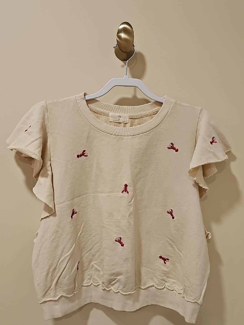 T.La Cream Sleeveless Lobster Sweatshirt; NWT; Size 1X - Picture 4 of 8